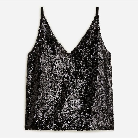 J. Crew Tops - NWT J.Crew Collection Carrie V-neck camisole in sequin
